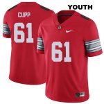 Youth NCAA Ohio State Buckeyes Gavin Cupp #61 College Stitched 2018 Spring Game Authentic Nike Red Football Jersey VQ20P36ZB